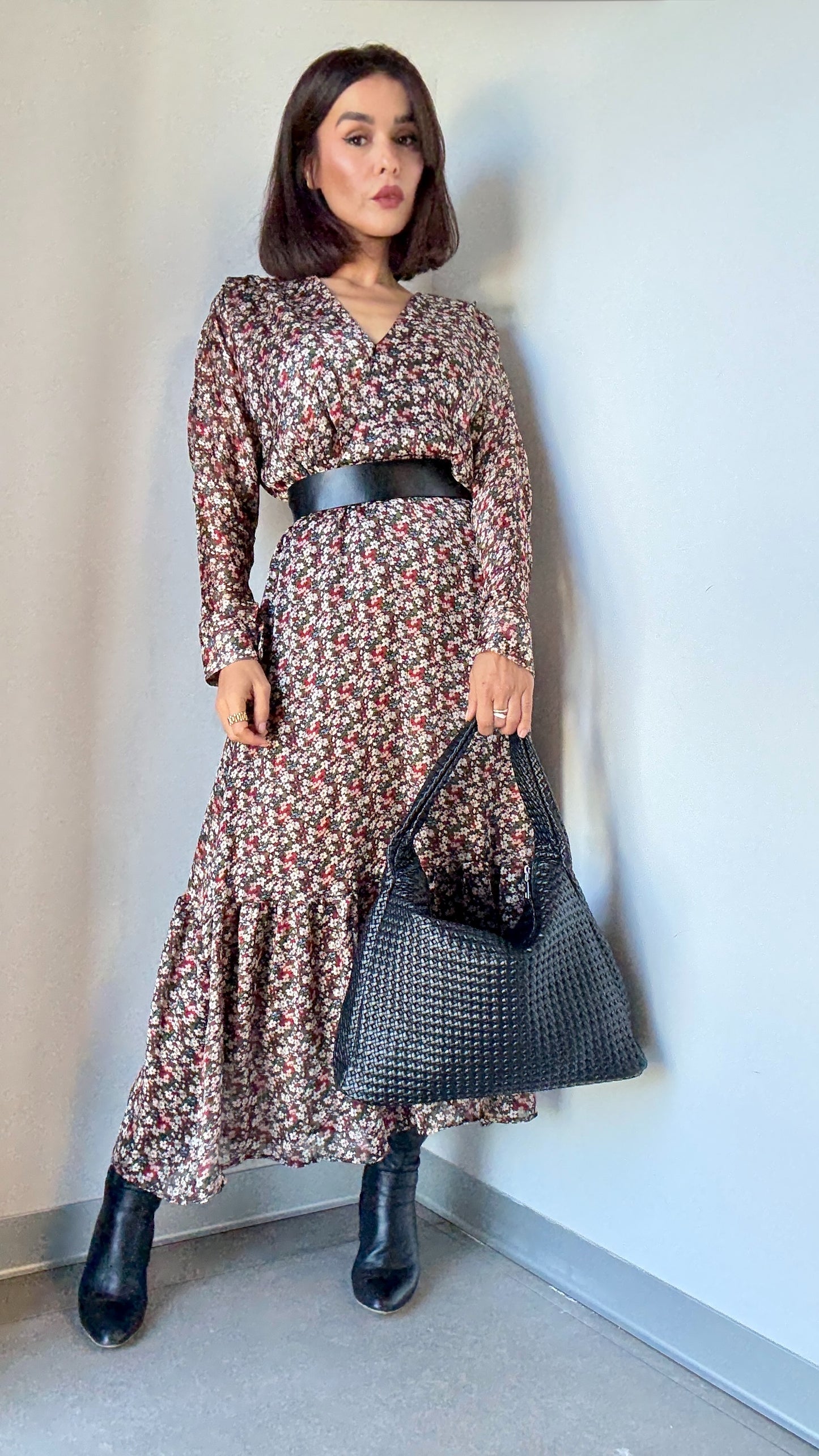 Robe longue fleurie – Féminine & confortable