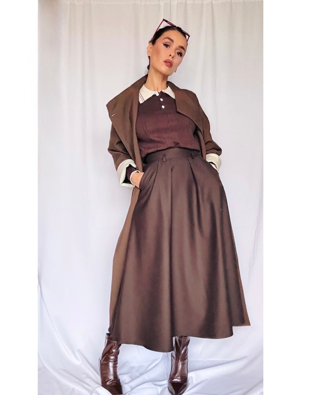 Jupe marron