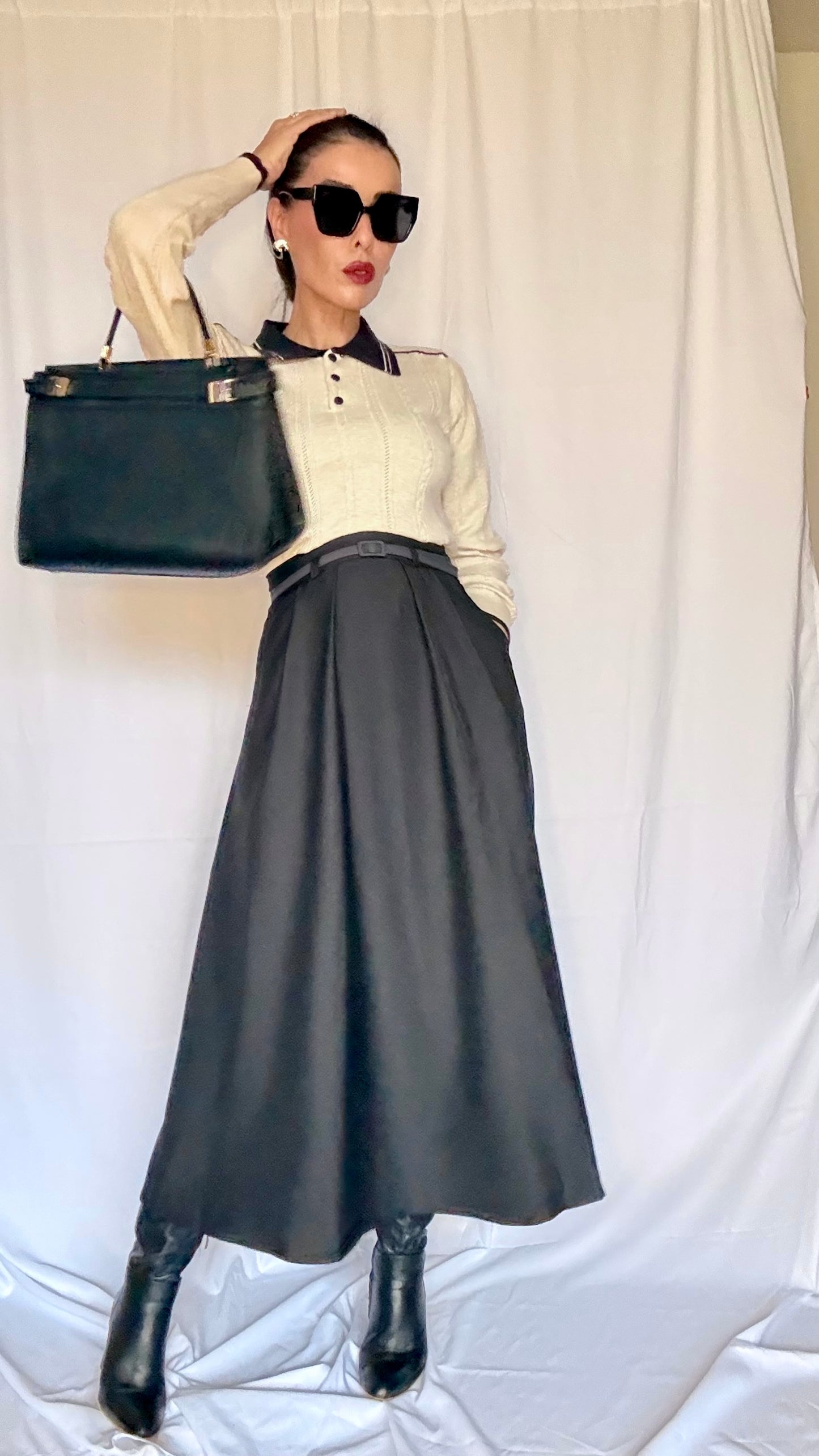 Jupe taille haute