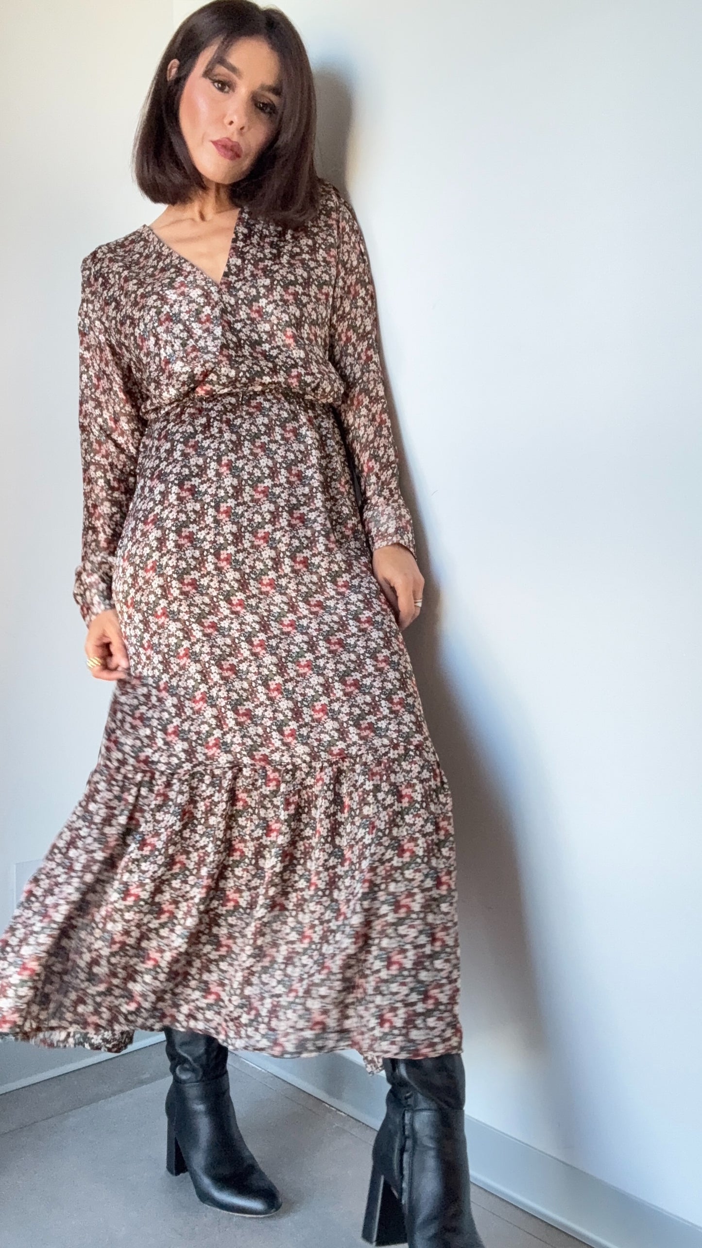Robe longue fleurie – Féminine & confortable