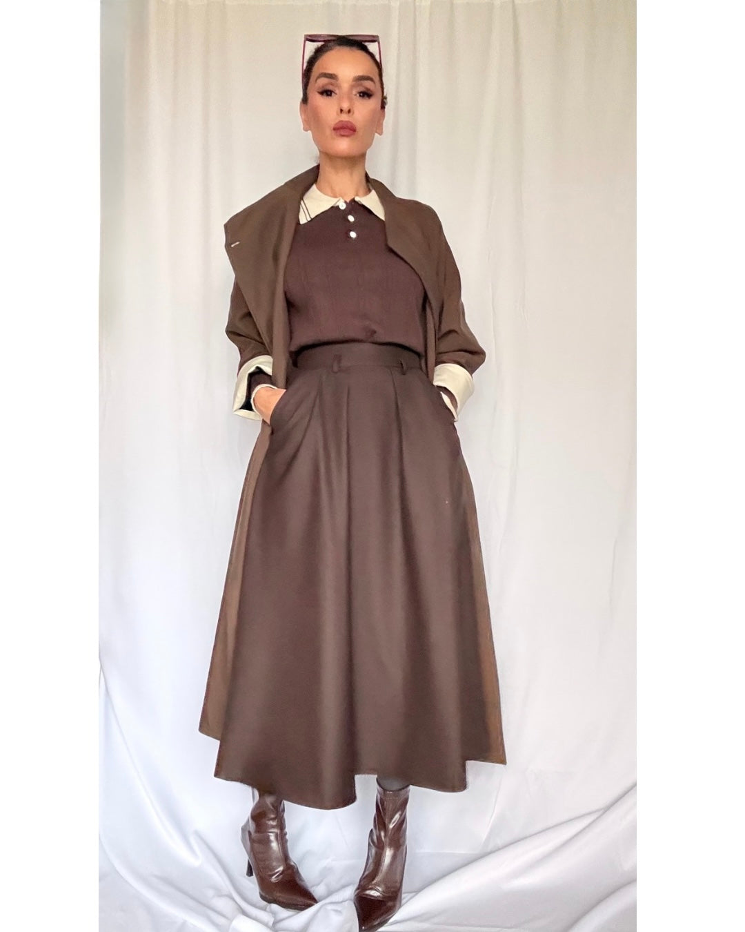 Jupe marron
