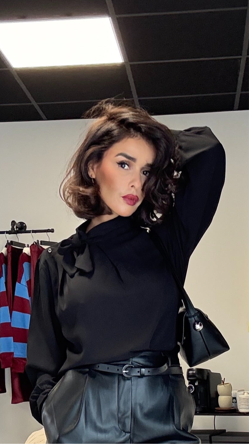 Blouse noire fluide