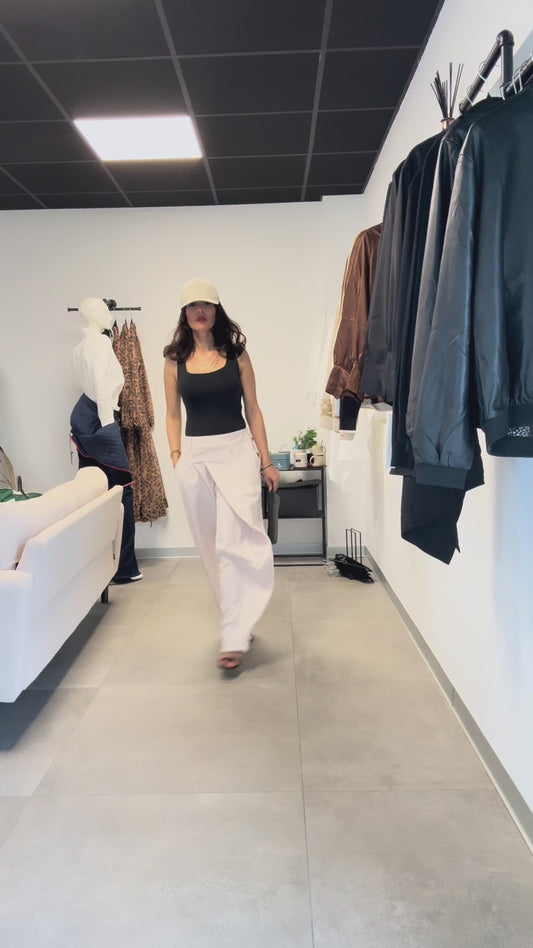 Pantalon Palazzo Croisé